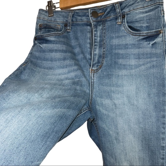 STS BLUE ALICIA MOM JEAN RAW HEM HIGH RISE WOMEN’S SIZE 28 DENIM BLUE JEANS - Picture 6 of 16
